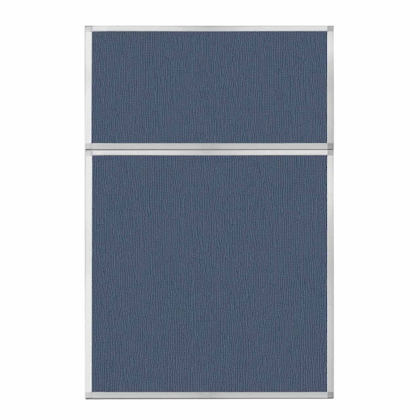 Hush Panel Configurable Cubicle Partition 4' x 6' Ocean Fabric